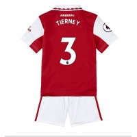 Arsenal Kieran Tierney #3 Fotballklær Hjemmedraktsett Barn 2022-23 Kortermet (+ korte bukser)